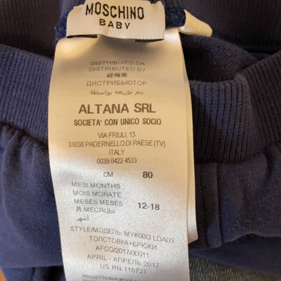 Moschino baby sweat set - Picture 8 of 8